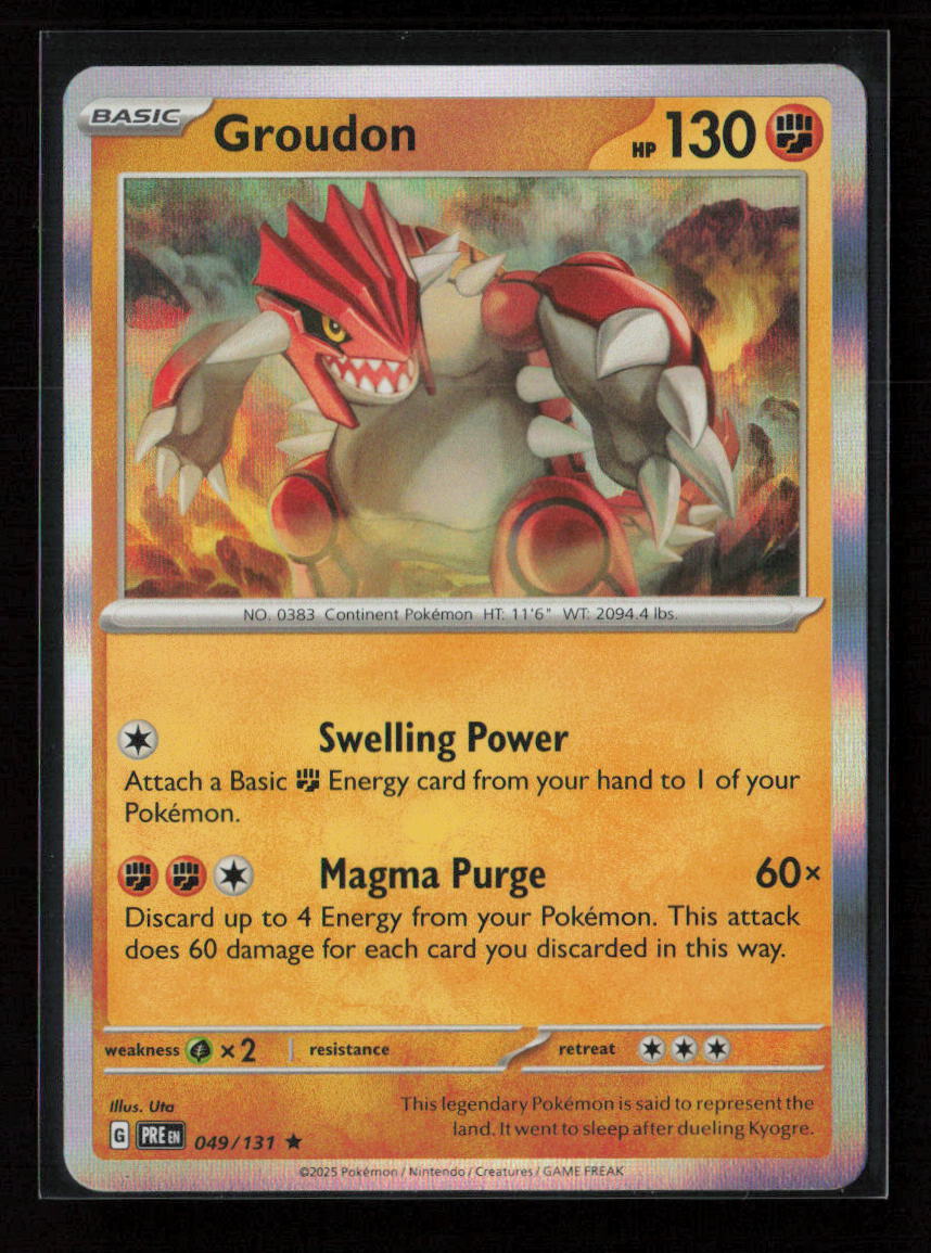 Groudon Rare SV: Prismatic Evolutions 049/131 NM