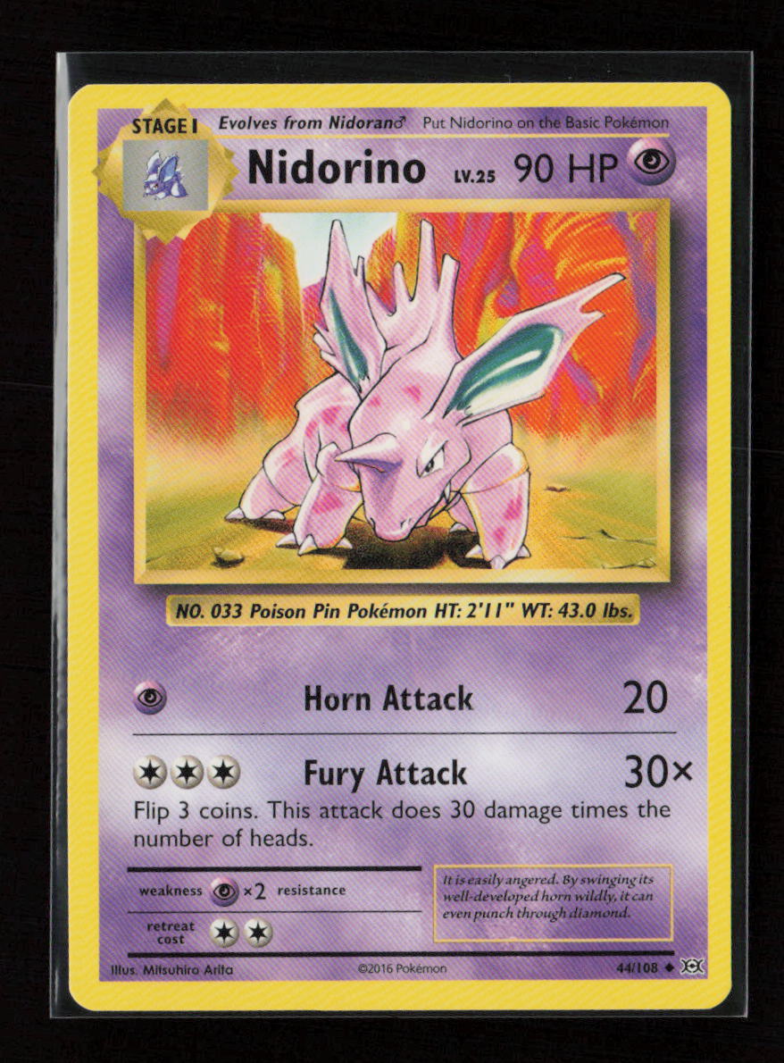 Nidorino Uncommon XY - Evolutions 44/108 NM