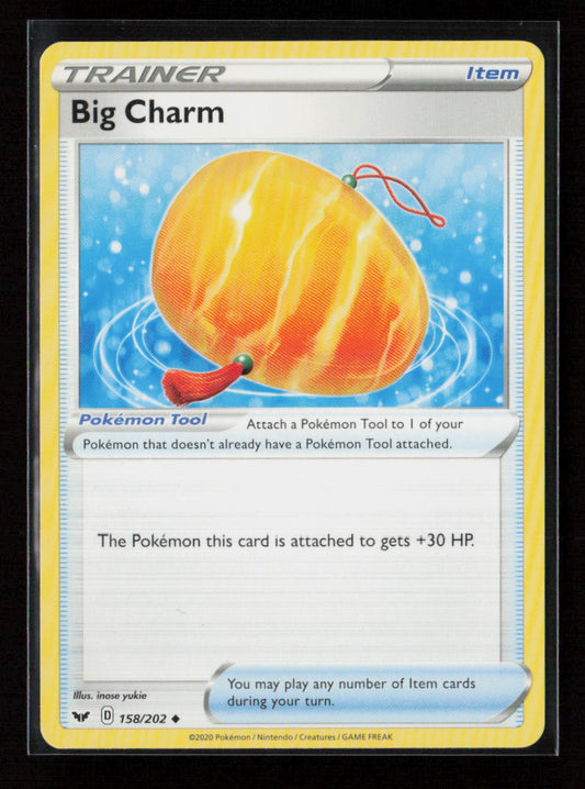 Big Charm Uncommon SWSH01: Sword & Shield Base Set 158/202 LP