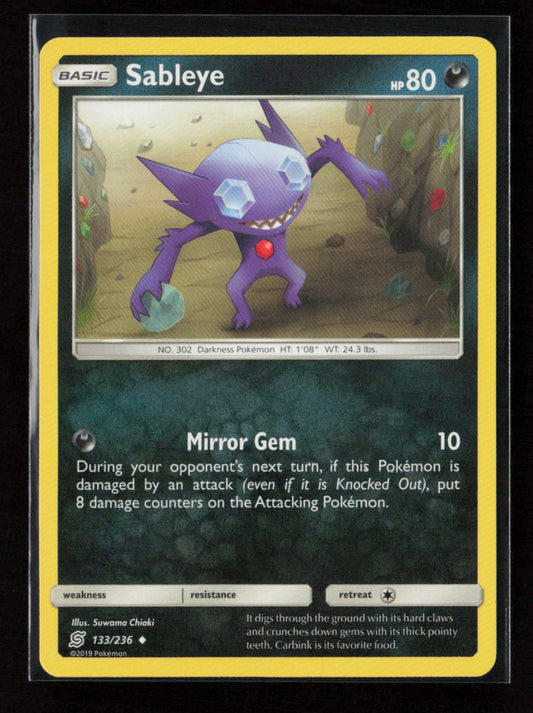 Sableye Uncommon SM - Unified Minds 133/236 LP