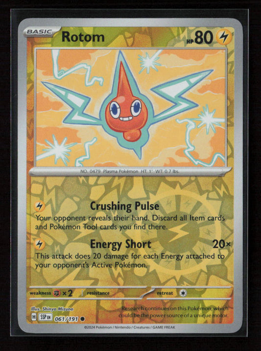 Rotom Common SV08: Surging Sparks 061/191 NM