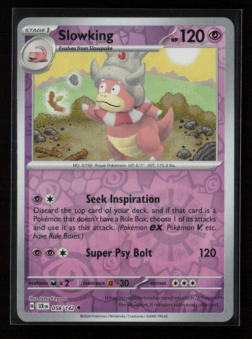 Slowking Uncommon SV07: Stellar Crown 058/142 NM - Kang's Collectibles