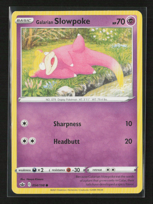 Galarian Slowpoke Common SWSH06: Chilling Reign 054/198 LP