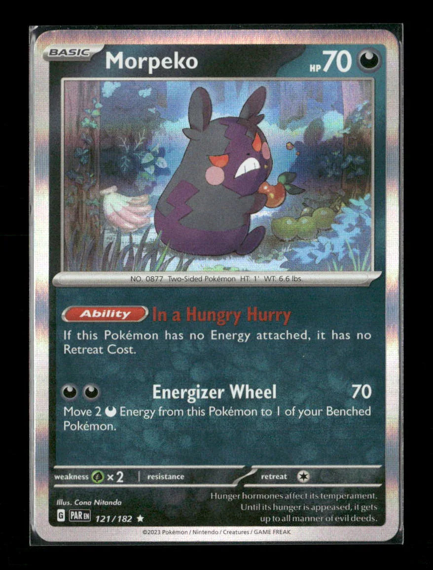 Morpeko - Rare SV04: Paradox Rift 121/182 LP - Kang's Collectibles