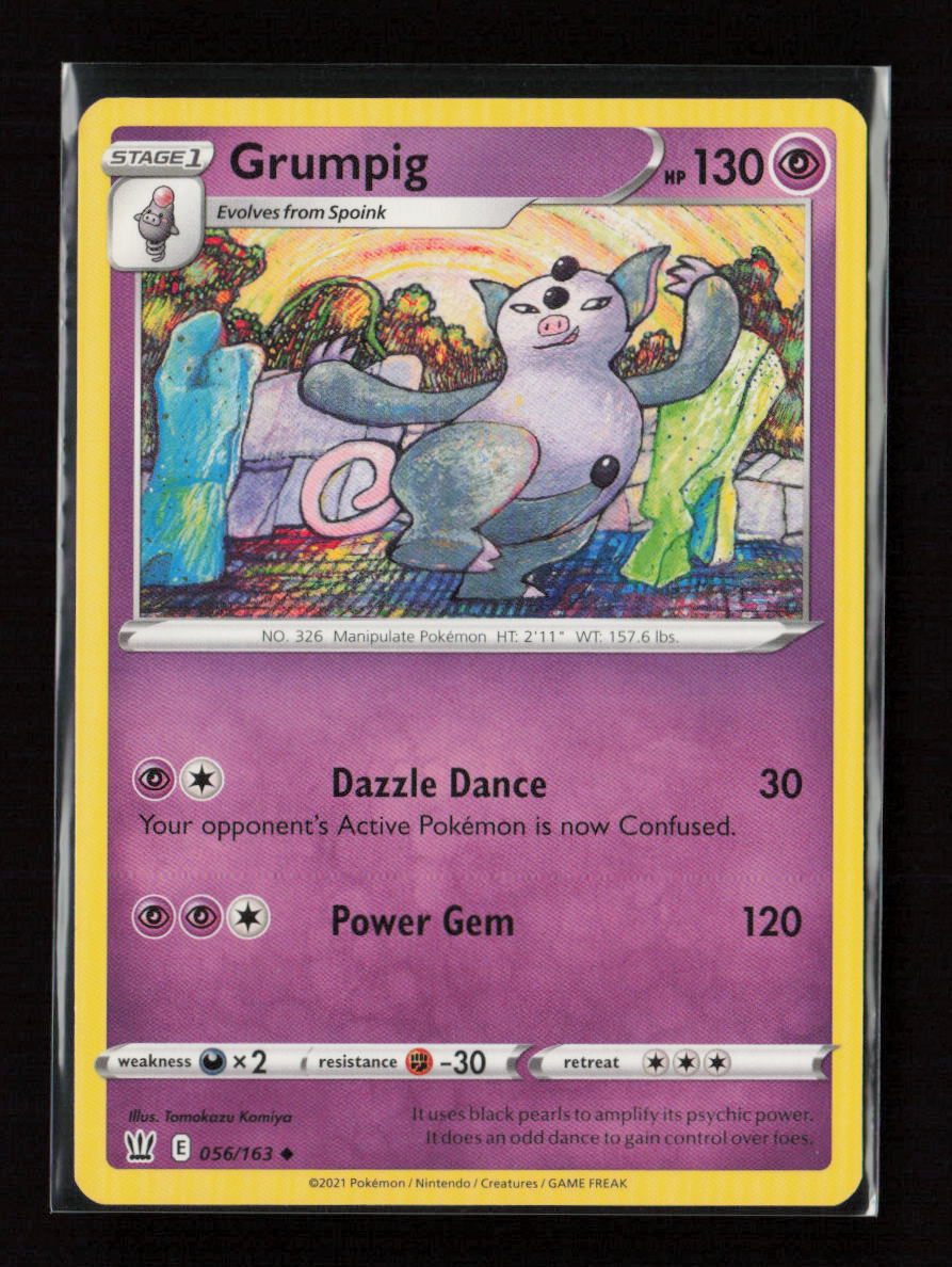 Grumpig Uncommon SWSH05: Battle Styles 056/163 LP