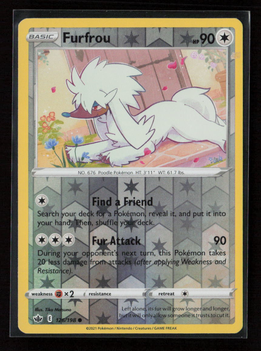 Furfrou Common SWSH06: Chilling Reign 126/198 NM