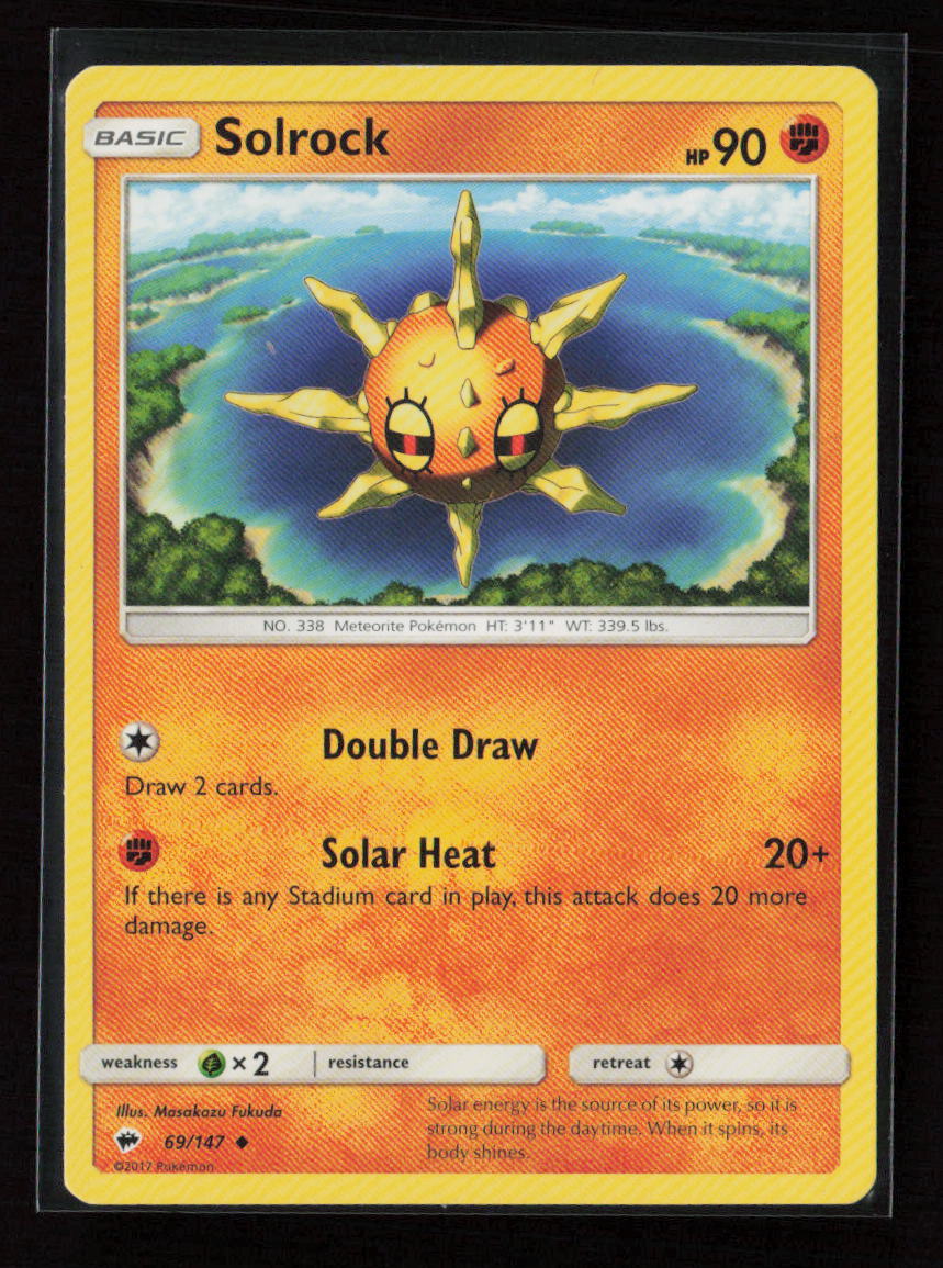 Solrock Uncommon SM - Burning Shadows 69/147 LP