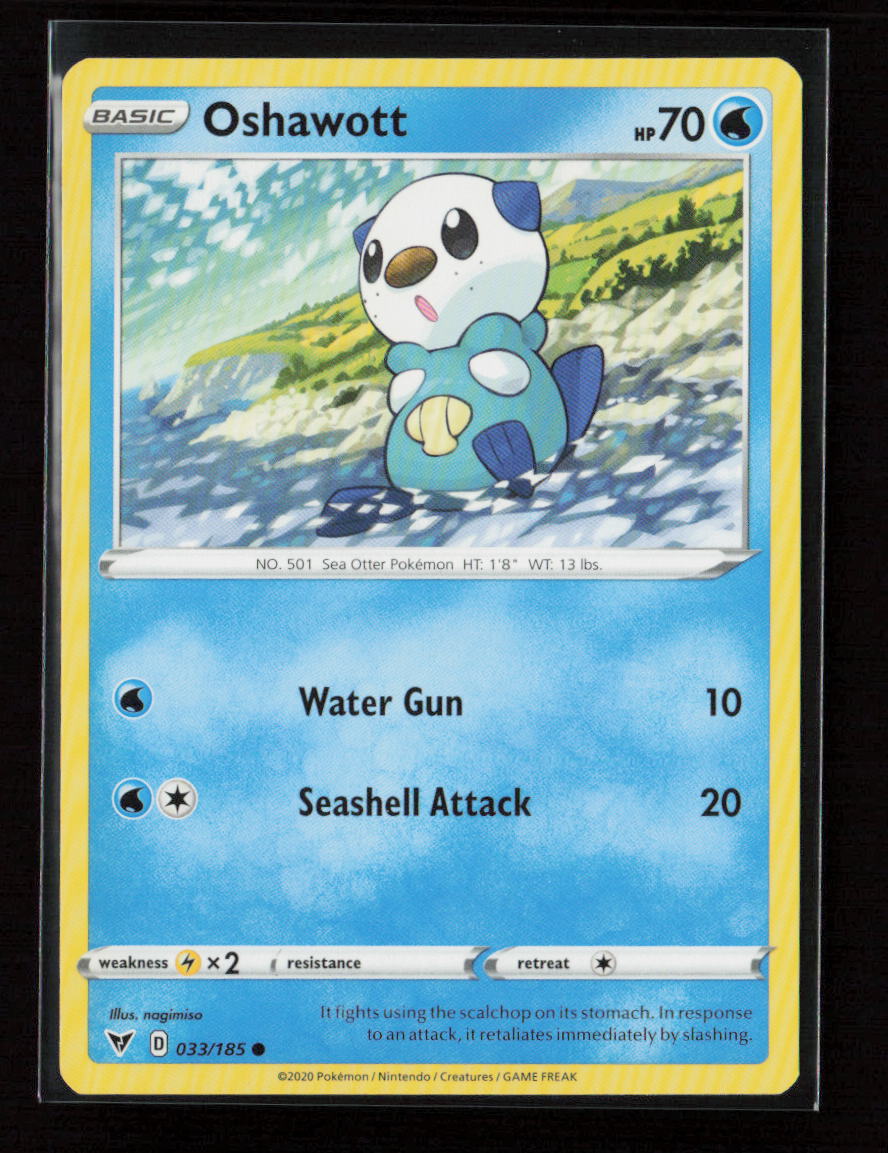 Oshawott Common SWSH04: Vivid Voltage 033/185 LP