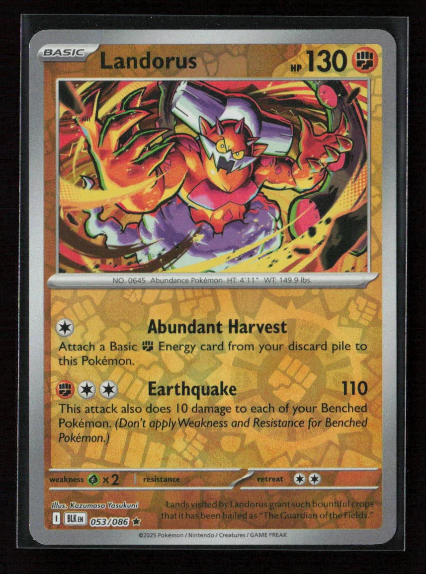 Landorus Rare SV: Black Bolt 053/086 NM - Kang's Collectibles