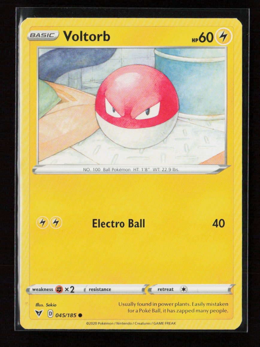 Voltorb Common SWSH04: Vivid Voltage 045/185 LP