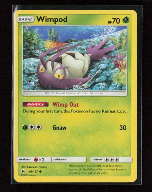 Wimpod Common SM - Burning Shadows 16/147 LP