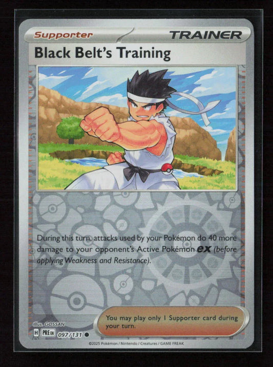 Black Belt's Training - Common SV: Prismatic Evolutions 097/131 NM - Kang's Collectibles