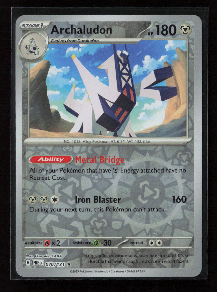 Archaludon Rare SV: Prismatic Evolutions 070/131 NM