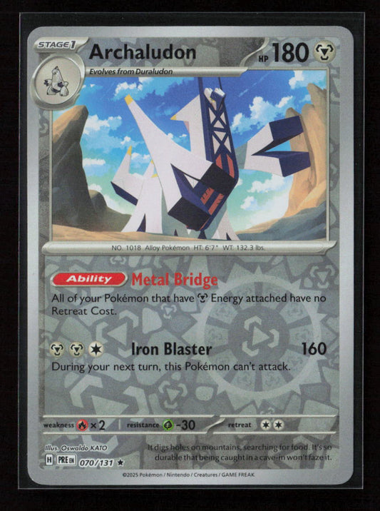 Archaludon Rare SV: Prismatic Evolutions 070/131 NM