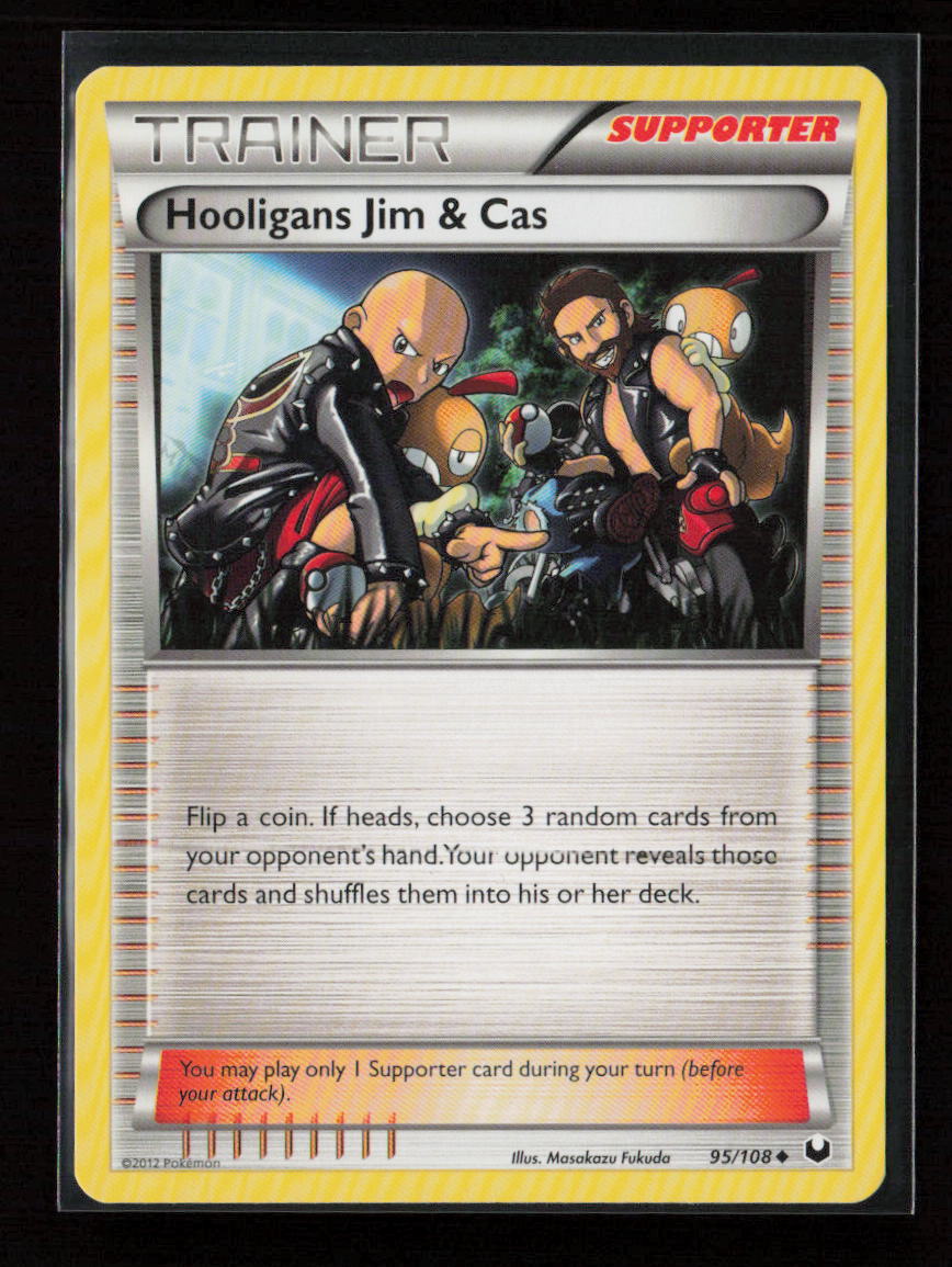 Hooligans Jim & Cas Uncommon Dark Explorers 95/108 NM
