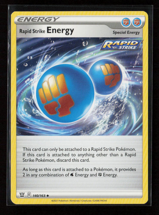 Rapid Strike Energy Uncommon SWSH05: Battle Styles 140/163 LP