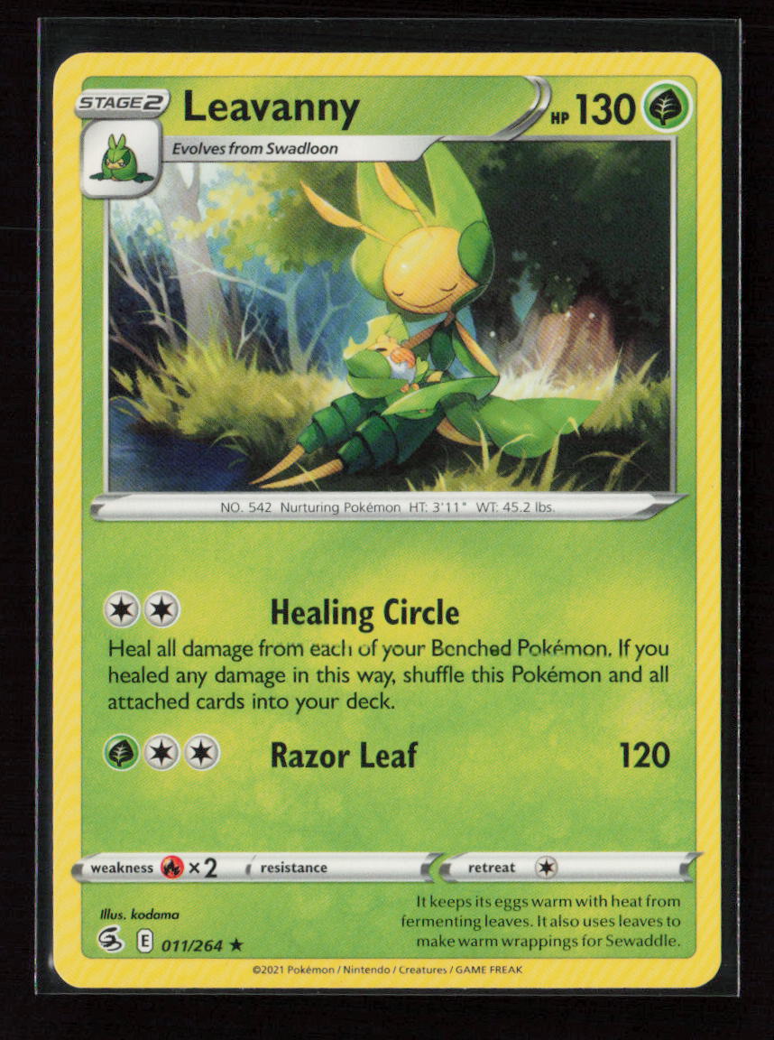 Leavanny Rare SWSH08: Fusion Strike 011/264 LP