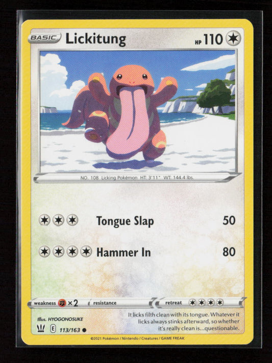 Lickitung Common SWSH05: Battle Styles 113/163 LP