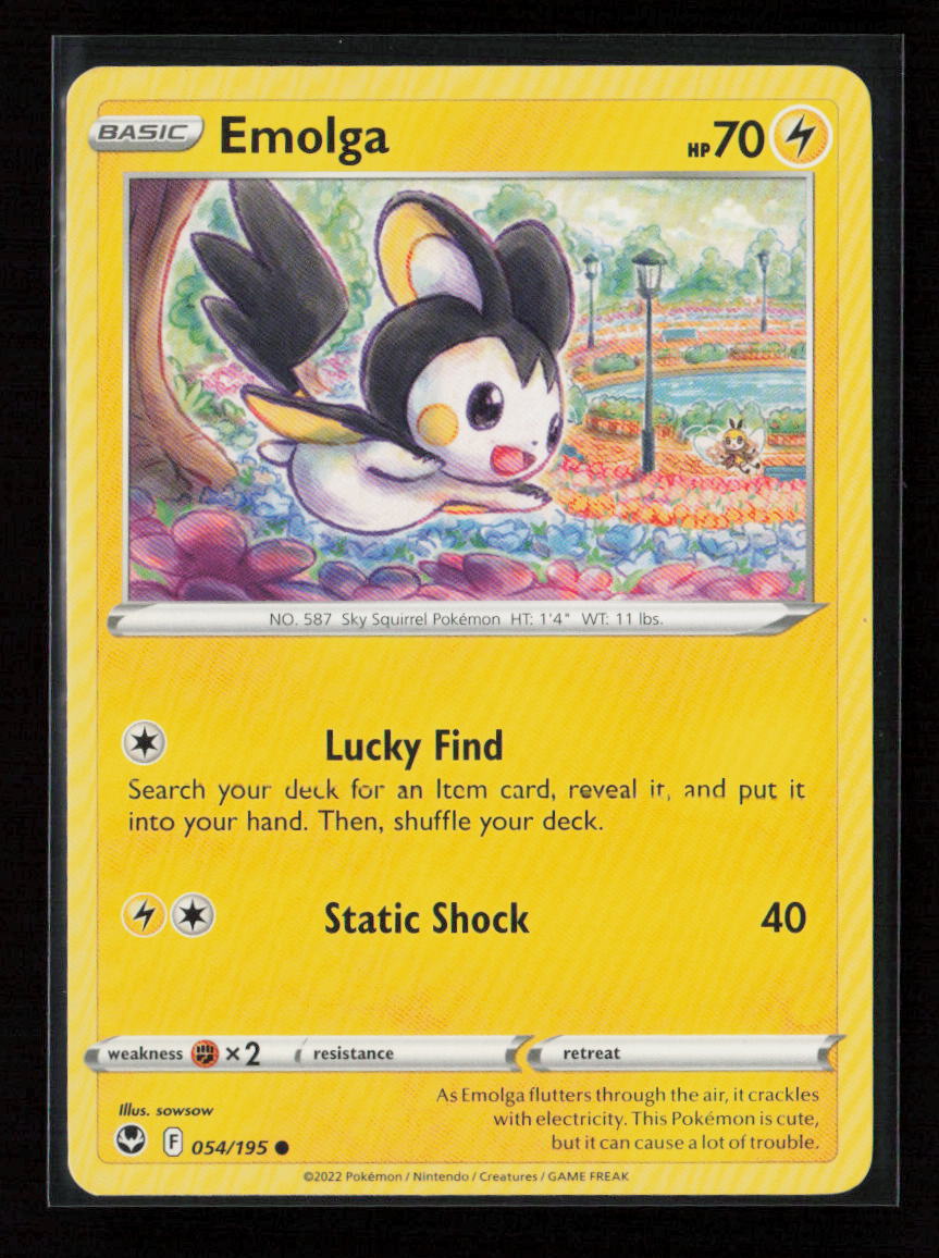 Emolga Common SWSH12: Silver Tempest 054/195 LP