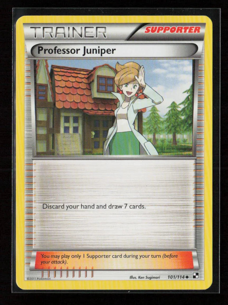 Professor Juniper Uncommon Black and White 101/114 NM - Kang's Collectibles