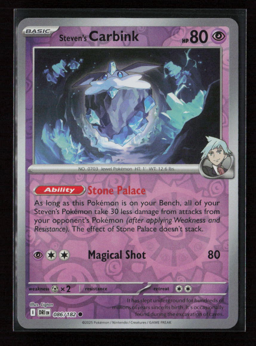 Steven's Carbink Common SV10: Destined Rivals 086/182 NM