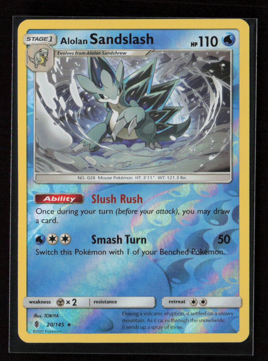 Alolan Sandslash Rare SM - Guardians Rising 20/145 LP