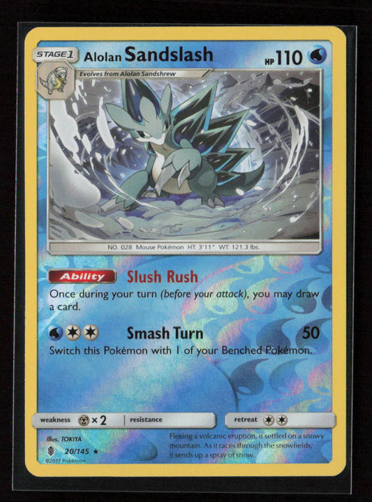 Alolan Sandslash Rare SM - Guardians Rising 20/145 LP