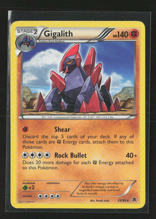 Gigalith Rare Emerging Powers 53/98 NM - Kang's Collectibles