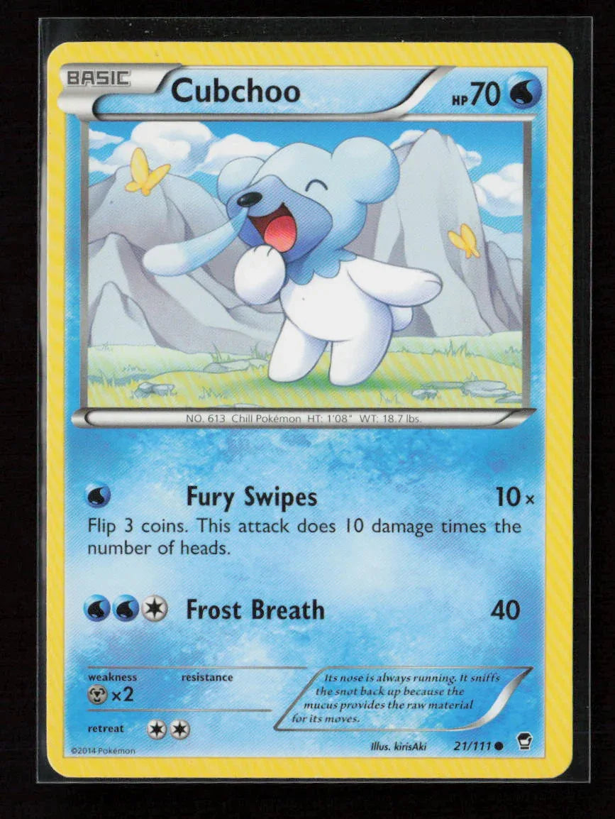 Cubchoo Common XY - Furious Fists 21/111 LP - Kang's Collectibles
