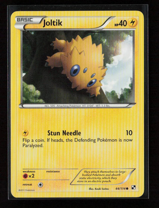Joltik (44) Common Black and White 44/114 LP - Kang's Collectibles