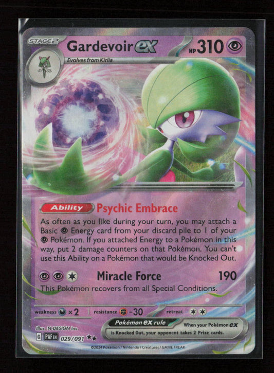Gardevoir ex - Double Rare SV: Paldean Fates 029/091 NM