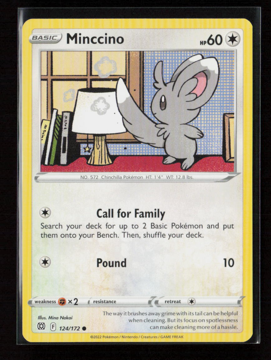 Minccino Common SWSH09: Brilliant Stars 124/172 LP