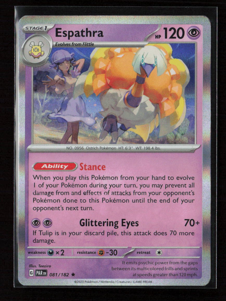 Espathra - Rare SV04: Paradox Rift 081/182 NM