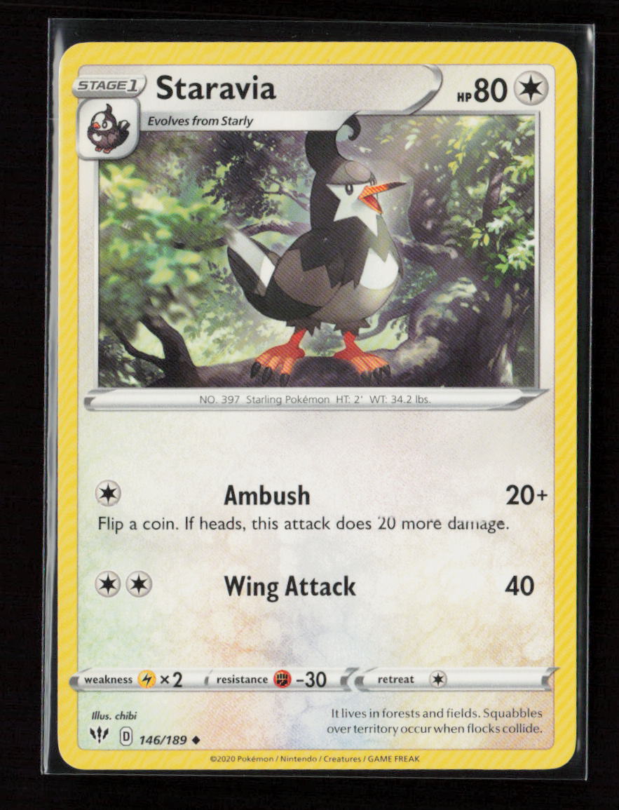 Staravia Uncommon SWSH03: Darkness Ablaze 146/189 LP