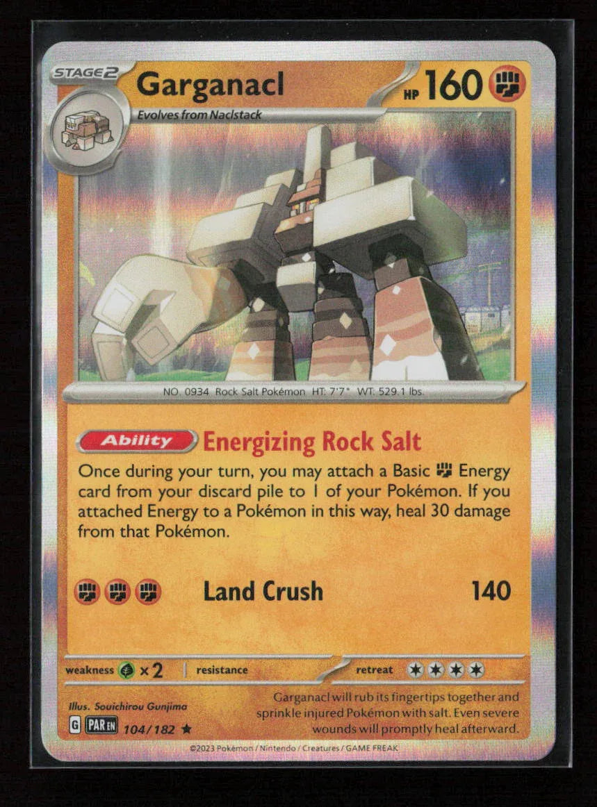 Garganacl - Rare SV04: Paradox Rift 104/182 NM - Kang's Collectibles