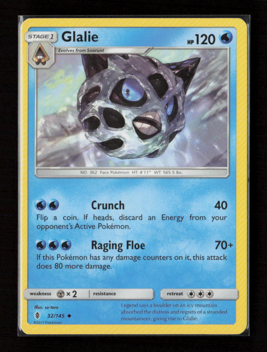 Glalie Uncommon SM - Guardians Rising 32/145 LP