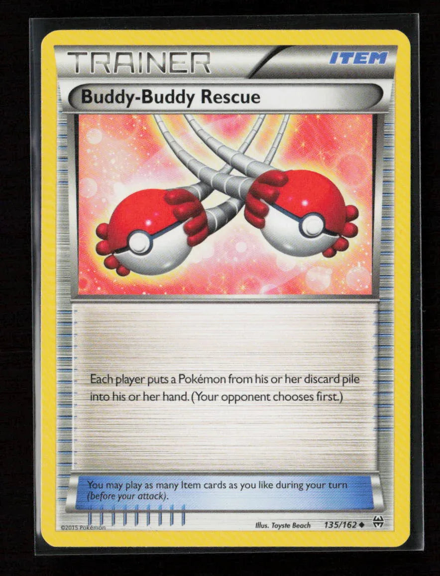 Buddy-Buddy Rescue Uncommon XY - BREAKthrough 135/162 LP - Kang's Collectibles