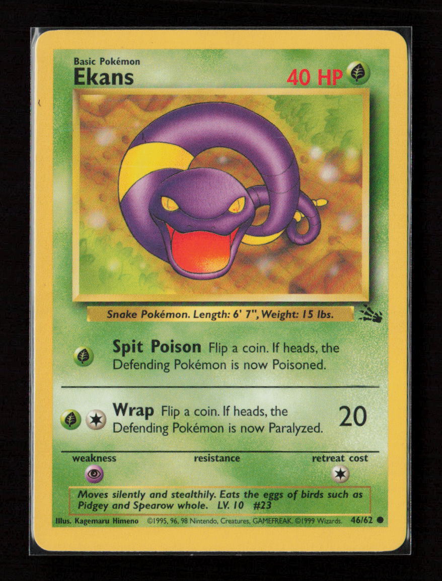 Ekans Common Fossil 46/62 LP
