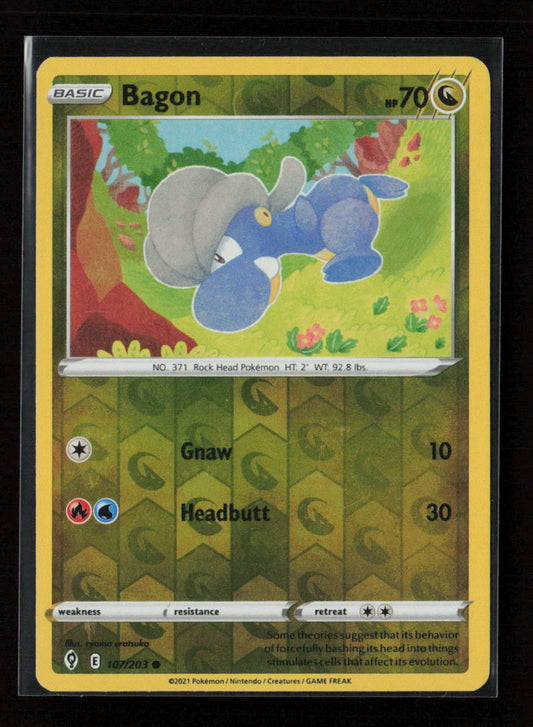 Bagon Common SWSH07: Evolving Skies 107/203 NM