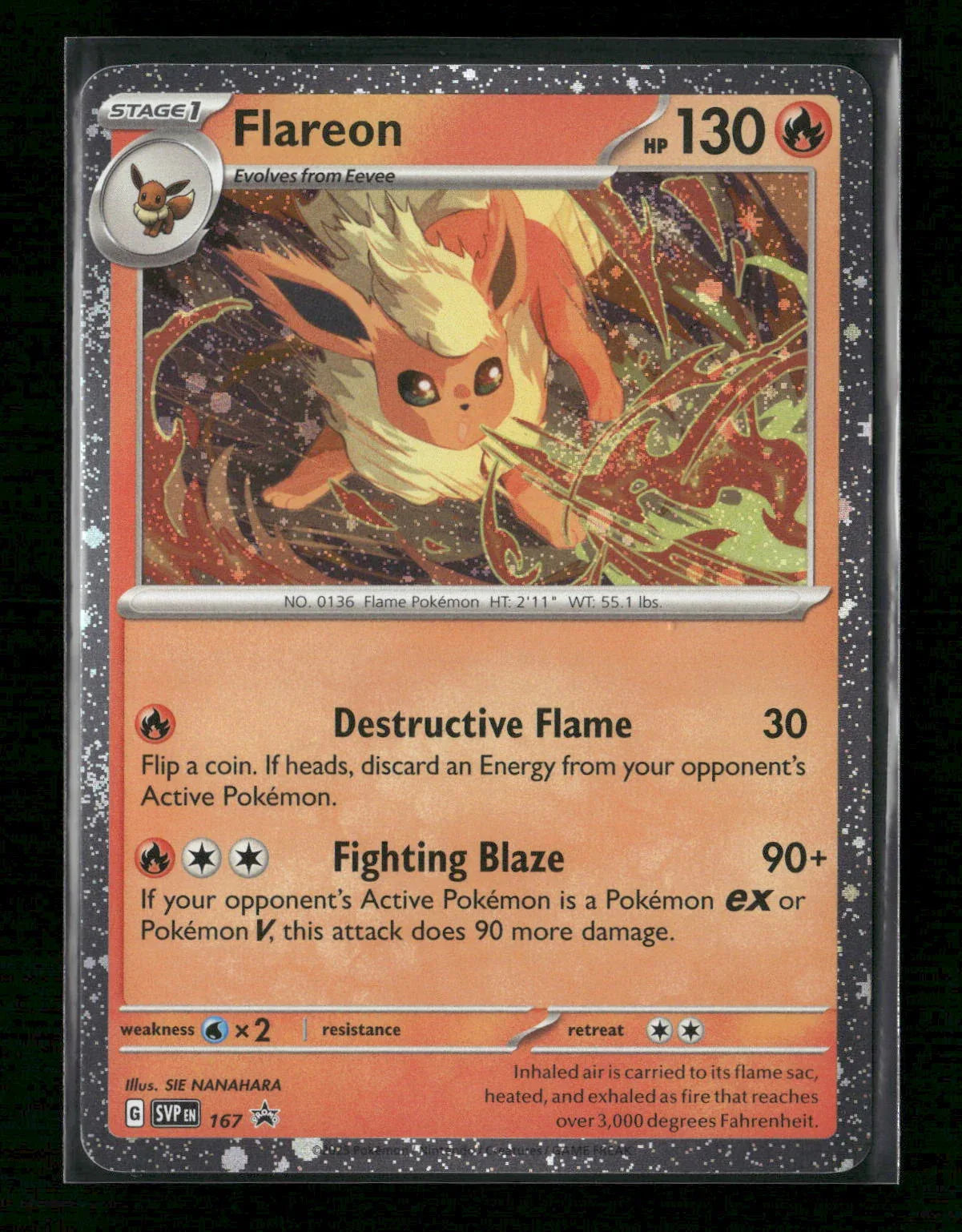Flareon - (Cosmos Holo) Promo SV: Scarlet & Violet Promo Cards 167 NM - Kang's Collectibles
