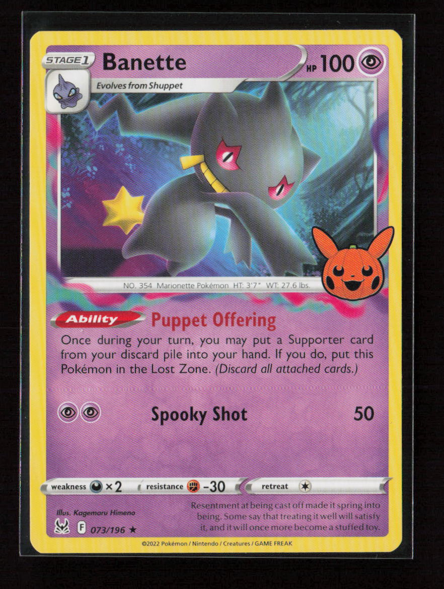 Banette Rare Trick or Trade BOOster Bundle 2023 073/196 LP