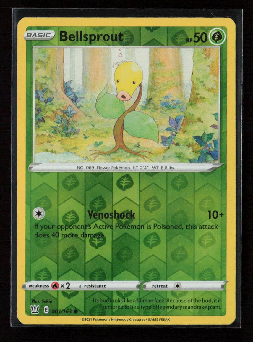 Bellsprout Common SWSH05: Battle Styles 001/163 LP - Kang's Collectibles