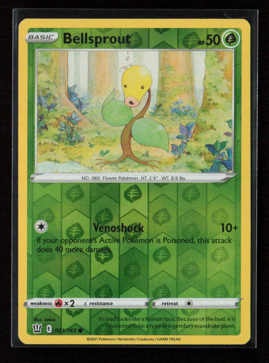 Bellsprout Common SWSH05: Battle Styles 001/163 LP - Kang's Collectibles