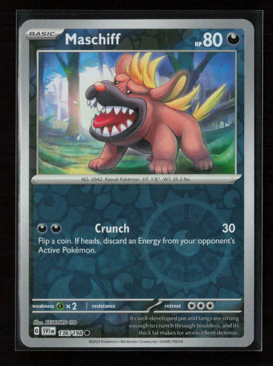 Maschiff - Common SV01: Scarlet & Violet Base Set 136/198 NM - Kang's Collectibles