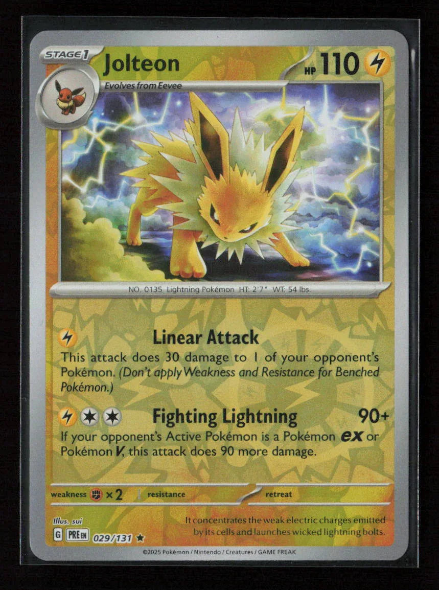 Jolteon Rare SV: Prismatic Evolutions 029/131 NM - Kang's Collectibles