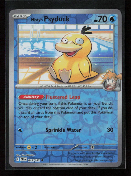 Misty's Psyduck Uncommon SV10: Destined Rivals 045/182 NM - Kang's Collectibles