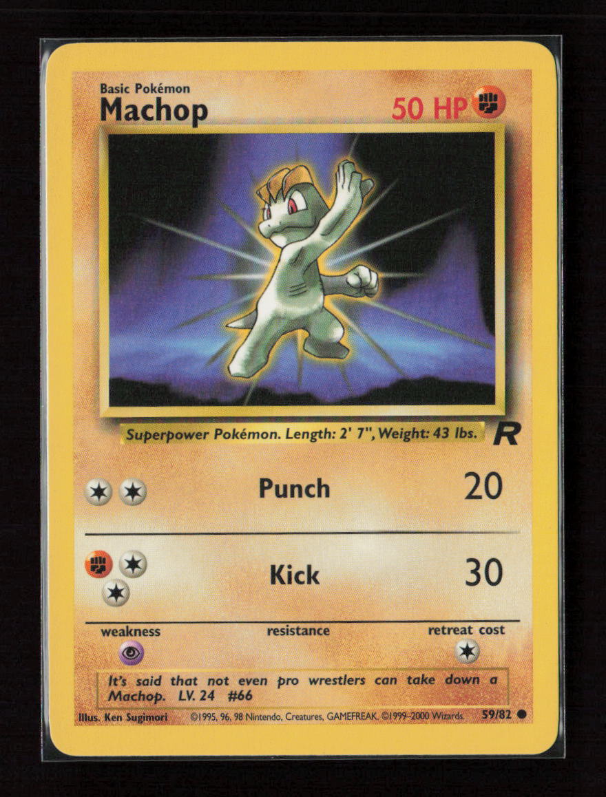 Machop Common Team Rocket 59/82 LP