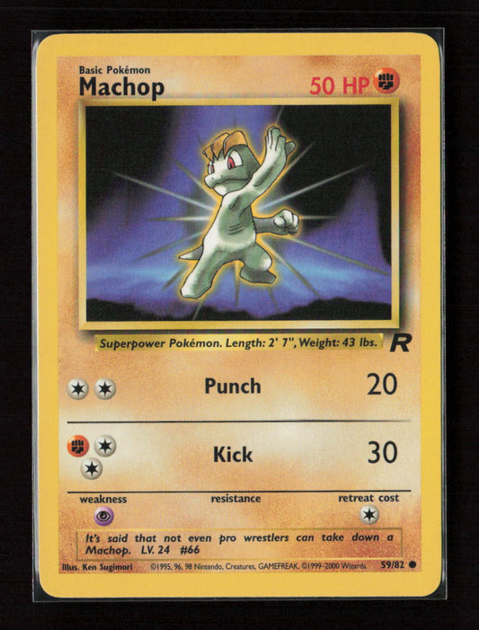 Machop Common Team Rocket 59/82 LP