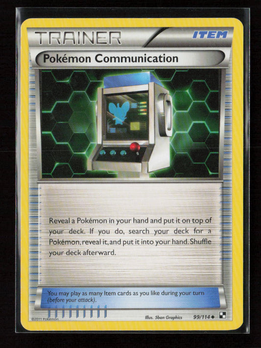 Pokemon Communication Uncommon Black and White 99/114 LP