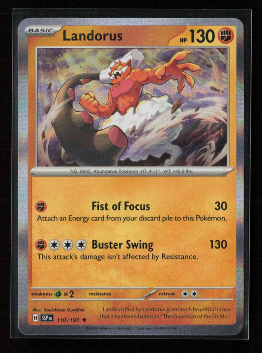 Landorus Rare SV08: Surging Sparks 110/191 NM - Kang's Collectibles
